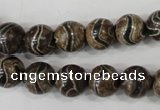 CAG4752 15 inches 10mm round tibetan agate beads wholesale