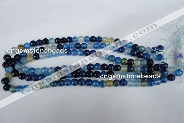 CAG5006 15.5 inches 8mm round agate gemstone beads wholesale