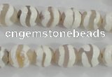 CAG5330 15.5 inches 10mm faceted round tibetan agate beads wholesale