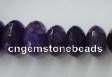 CAG5414 8*12mm – 13*22mm faceted rondelle dragon veins agate beads