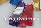 CAG5457 15.5 inches 12*25mm - 15*62mm freeform agate gemstone beads