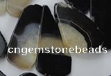 CAG5469 15.5 inches 25*35mm - 30*60mm freeform agate gemstone beads