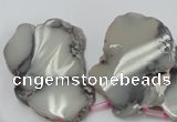 CAG5477 15.5 inches 20*25mm - 50*62mm freeform agate gemstone beads