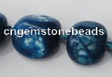 CAG5525 15.5 inches 20*22mm - 20*24mm nuggets agate gemstone beads