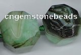 CAG5602 15 inches 25*30mm faceted nuggets agate gemstone beads