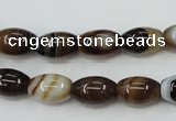 CAG5911 15 inches 8*12mm rice Madagascar agate gemstone beads