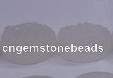 CAG5981 15.5 inches 18*25mm oval white agate gemstone beads