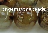 CAG6053 15.5 inches 24mm round dragon veins agate beads