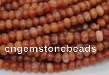 CAG614 15.5 inches 4*6mm rondelle natural fire agate beads
