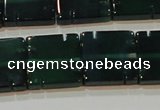 CAG6638 15.5 inches 14*14mm square green agate gemstone beads