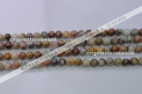 CAG6671 15.5 inches 6mm round natural crazy lace agate beads