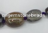 CAG6868 15.5 inches 12*14mm - 25*30mm drum dragon veins agate beads