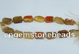 CAG7388 15.5 inches 15*20mm - 18*25mm freeform dragon veins agate beads