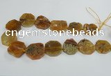 CAG7412 15.5 inches 25*27mm - 30*32mm freeform dragon veins agate beads