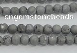 CAG7443 15.5 inches 6mm round plated druzy agate beads wholesale