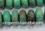 CAG7890 15.5 inches 13*18mm faceted rondelle grass agate beads
