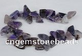 CAG8541 Top drilled 15*20mm - 25*30mm freeform dragon veins agate beads