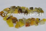 CAG8543 Top drilled 15*20mm - 25*30mm freeform dragon veins agate beads