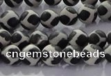 CAG8695 15.5 inches 6mm round matte tibetan agate gemstone beads
