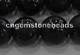 CAG8927 15.5 inches 10mm round matte black agate beads wholesale
