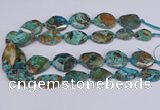 CAG9412 15.5 inches 20*25mm - 25*35mm freeform ocean agate beads