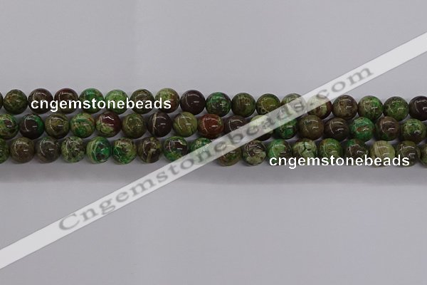CAG9646 15.5 inches 8mm round ocean agate gemstone beads wholesale