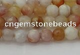 CAG9718 15.5 inches 4mm faceted round colorful agate beads