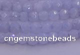 CAG9728 15.5 inches 4mm faceted round blue lace agate beads