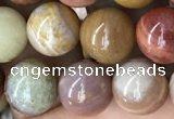 CAG9807 15.5 inches 10mm round wood agate beads wholesale