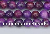CAG9918 15.5 inches 6mm round purple crazy lace agate beads