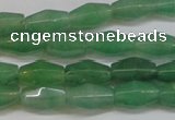 CAJ651 15.5 inches 8*12mm hexahedron green aventurine beads