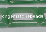 CAJ690 15.5 inches 25*35mm rectangle green aventurine beads