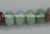 CAM103 15.5 inches 10*14mm rondelle amazonite gemstone beads