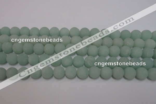 CAM1112 15.5 inches 8mm round matte amazonite beads wholesale