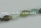 CAM115 15.5 inches 8*10mm flat teardrop amazonite gemstone beads