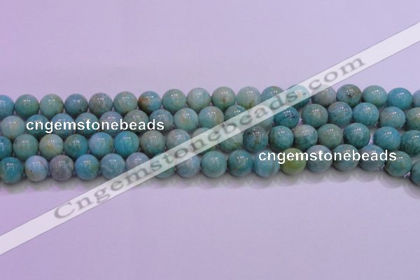 CAM1254 15.5 inches 12mm round natural Russian amazonite beads