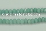 CAM143 15.5 inches 4*6mm faceted rondelle amazonite gemstone beads