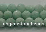 CAM1512 15.5 inches 8mm faceted round natural peru amazonite beads