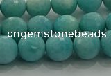 CAM1523 15.5 inches 10mm faceted round natural peru amazonite beads