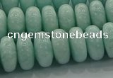 CAM1535 15.5 inches 8*14mm rondelle natural peru amazonite beads