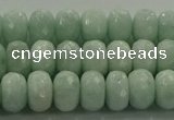 CAM1543 15.5 inches 6*10mm faceted rondelle peru amazonite beads