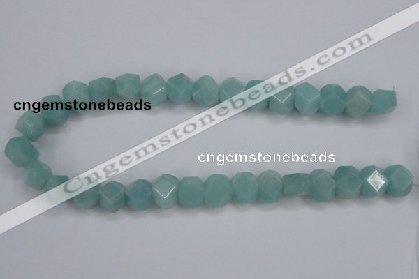 CAM160 15.5 inches 13*16mm faceted nugget amazonite gemstone beads