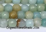 CAM1745 15.5 inches 6mm faceted round amazonite beads wholesale