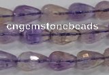 CAN23 15.5 inches 10*14mm faceted teardrop natural ametrine beads