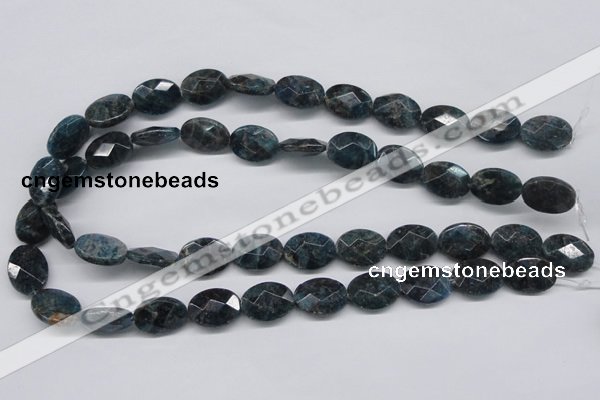 CAP10 15.5 inches 15*20mm faceted oval apatite gemstone beads wholesale
