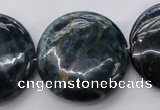 CAP348 15.5 inches 30mm flat round natural apatite gemstone beads