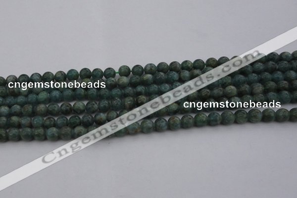CAP500 15.5 inches 6mm round natual green apatite beads