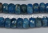 CAP529 15.5 inches 4*7mm faceted rondelle apatite gemstone beads