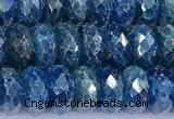 CAP748 15 inches 5*8mm faceted rondelle apatite beads