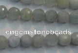 CAQ223 15 inches 8mm faceted round aquamarine beads wholesale
